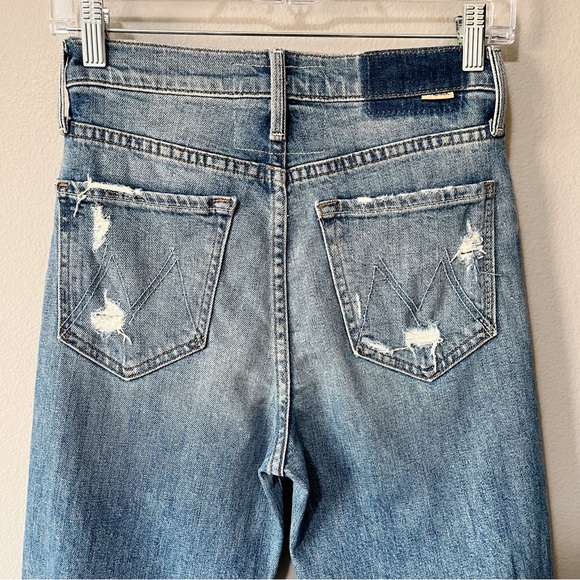 MOTHER Superior The Rambler Ankle Jeans Holy Melancholy Wash Size 25 Distressed - Picture 10 of 16